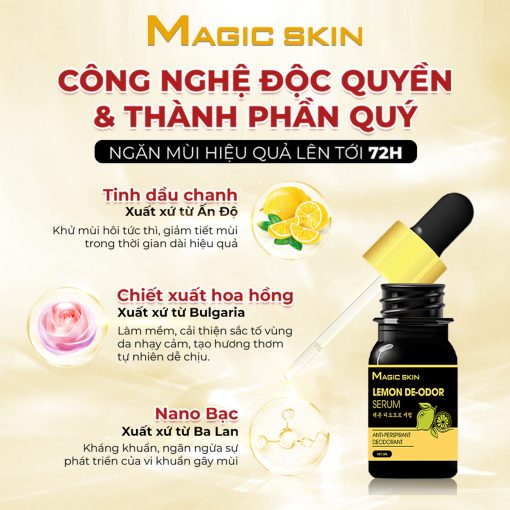 công nghệ serum hôi nách