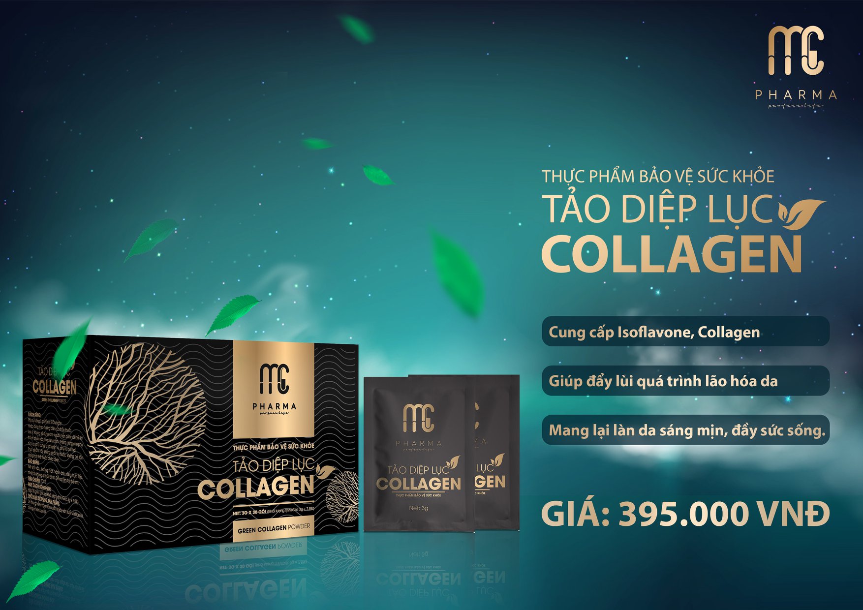 Tảo Diệp Lục Collagen Magic Skin