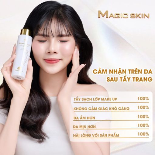 tẩy trang ngọc trai magic skin